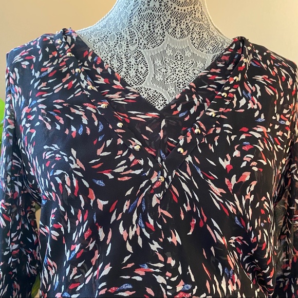 WHBM Scattered Print Boho Dress - Picture 5 of 12